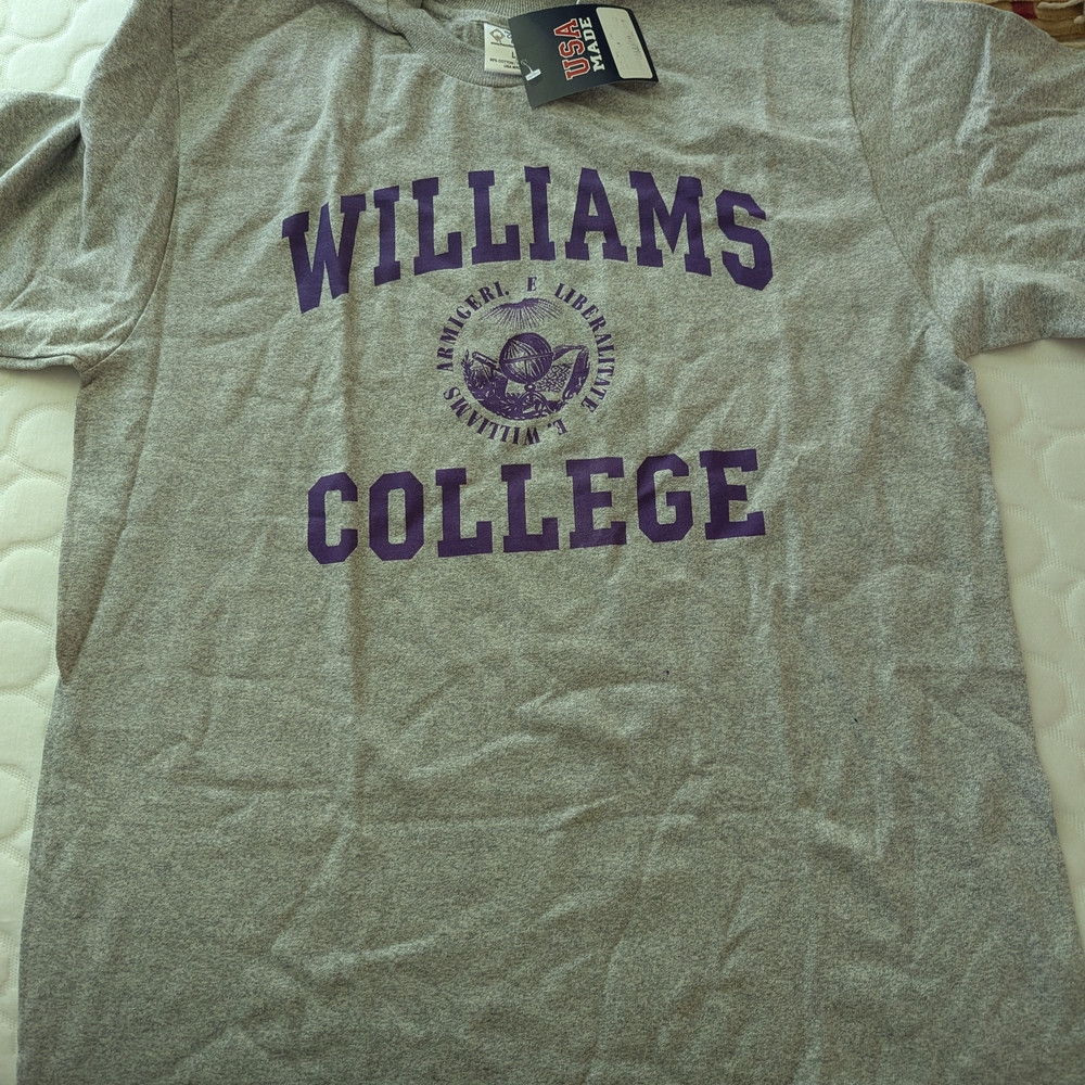 Williams College Gray T-Shirt Lg